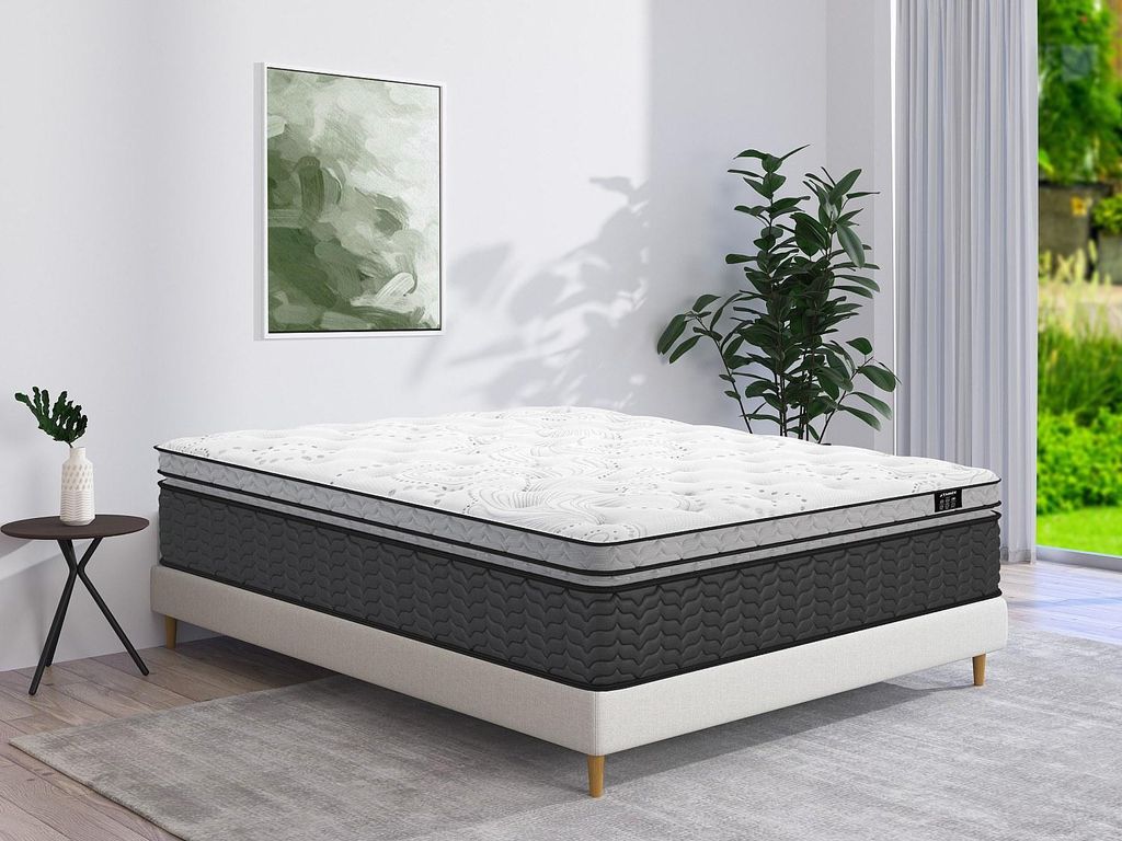 Hybridmatratze mit Taschenfederkern und Hybridmatratzenauflage GAMIANI von YSMÉE - 180 x200 cm