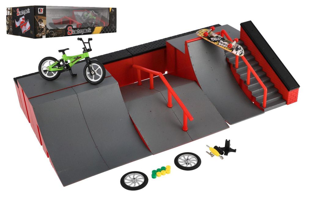 Skatepark – Rampen, Fingerboard, Skateboard-Fingerboard aus Produktbild 