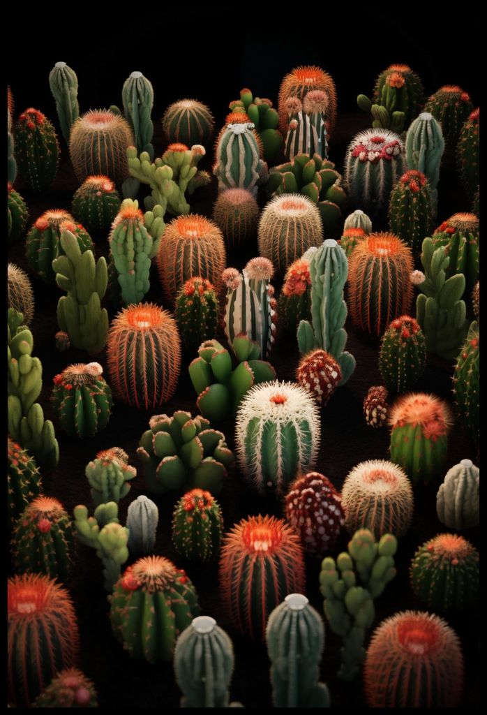 Plakat 61x90,5cm Garten der Kakteen