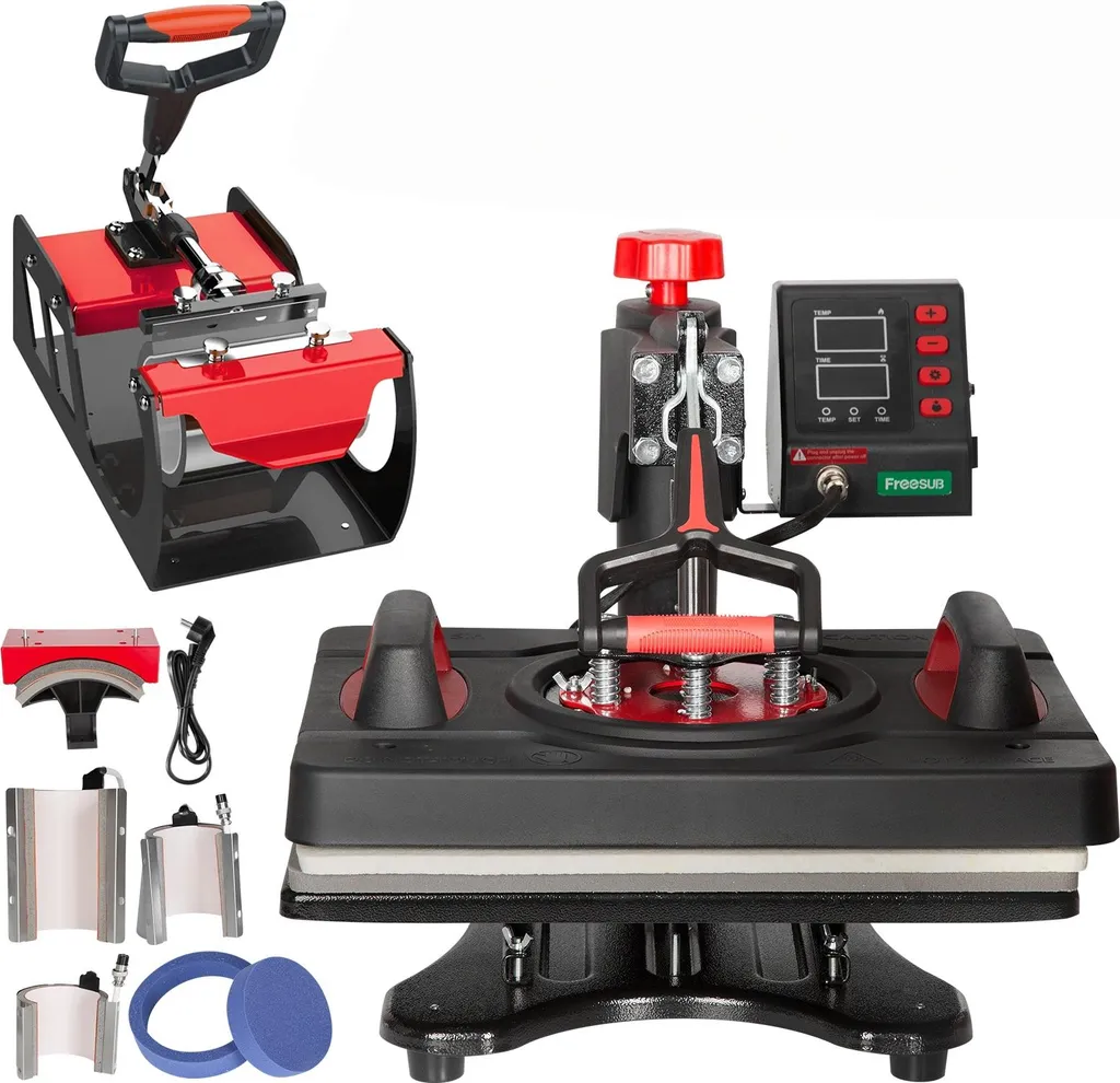 Machine de Sublimation Polyvalente 8 en 1 avec Écran LCD et Prise EU