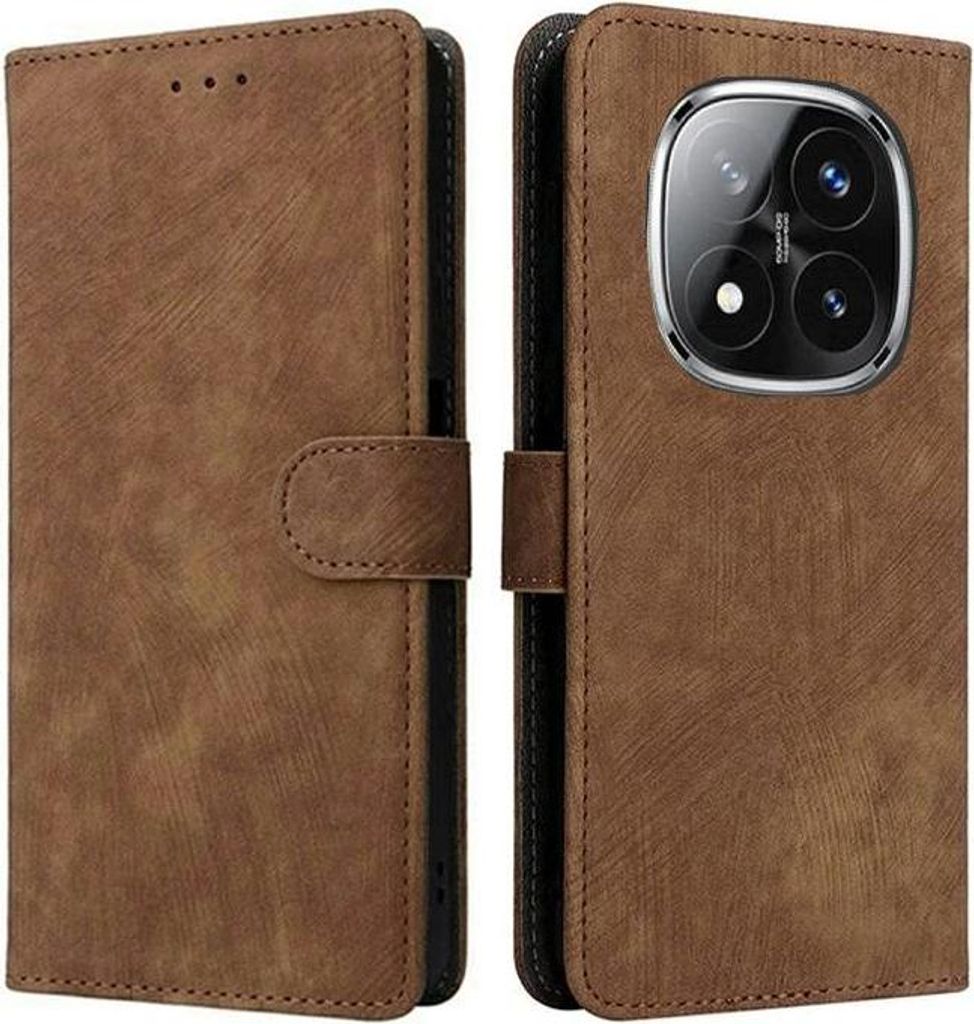 RFID pung etui til Xiaomi Redmi Note 14 Pro 5G / POCO X7 5G Brun