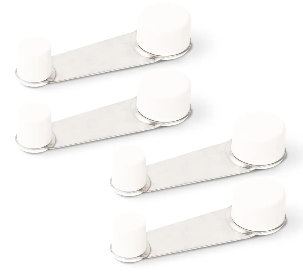 Butée de porte silencieuse rotative lot de 4 blanc avec fixation vissée