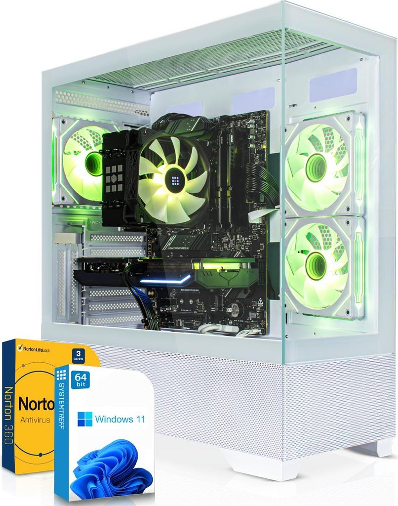 SYSTEMTREFF Gamer PC-System - Ryzen 7 7700 - Nvidia GeForce RTX 5060 Ti 8GB - 32GB DDR5 - 1TB NVMe - Windows 11 Pro - Desktop