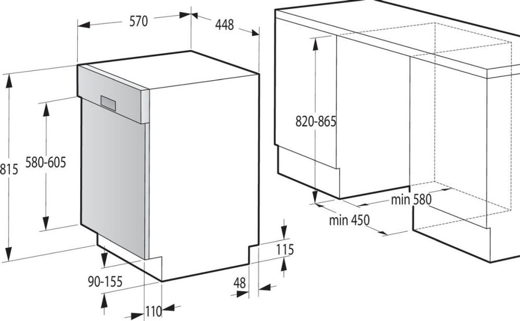 Gorenje - GI561D10S - Einbau Geschirrspüler - 45 cm Produktbild 3