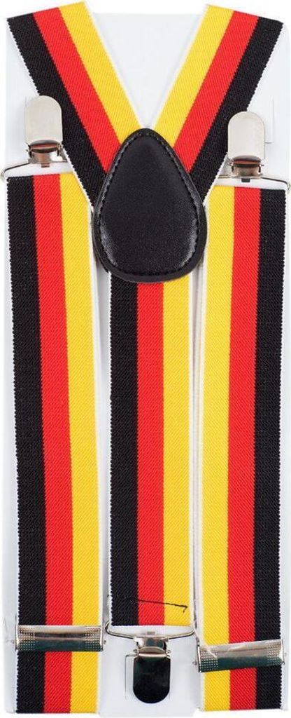 Deutschlandfahne Hosenträger 3-Clips Bundesflaggen Motiv in Produktbild 