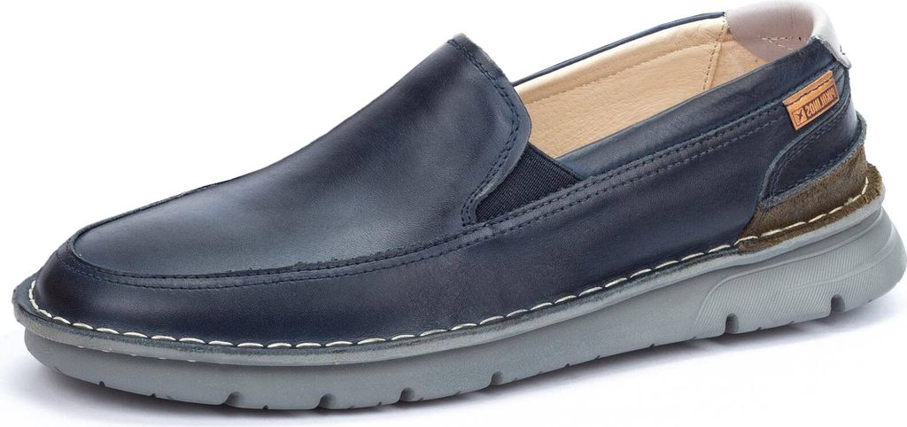 Pikolinos Herren Slipper Leder Gummizug Rivas M3T-3197C1, Größe:44 EU, Farbe:Blau
