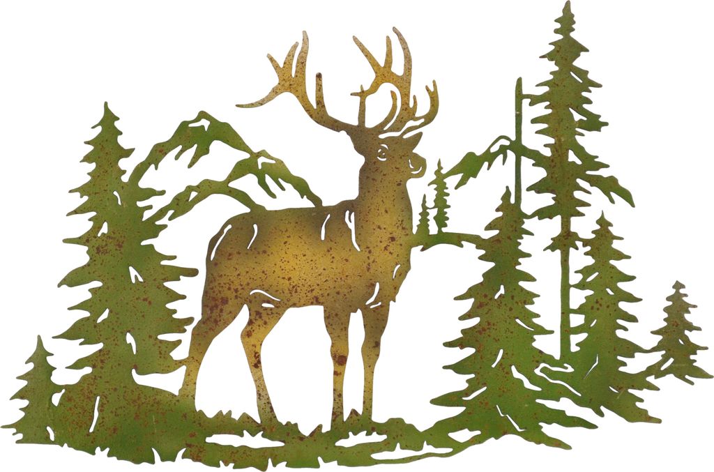 Wanddekoration Hirsch Produktbild 