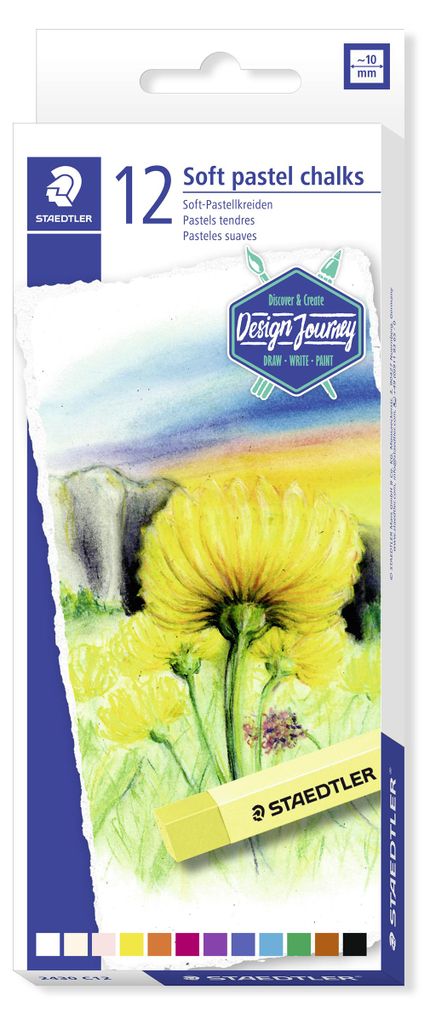 STAEDTLER 2430 Soft-Pastellkreide Etui mit 12 Farben Produktbild 