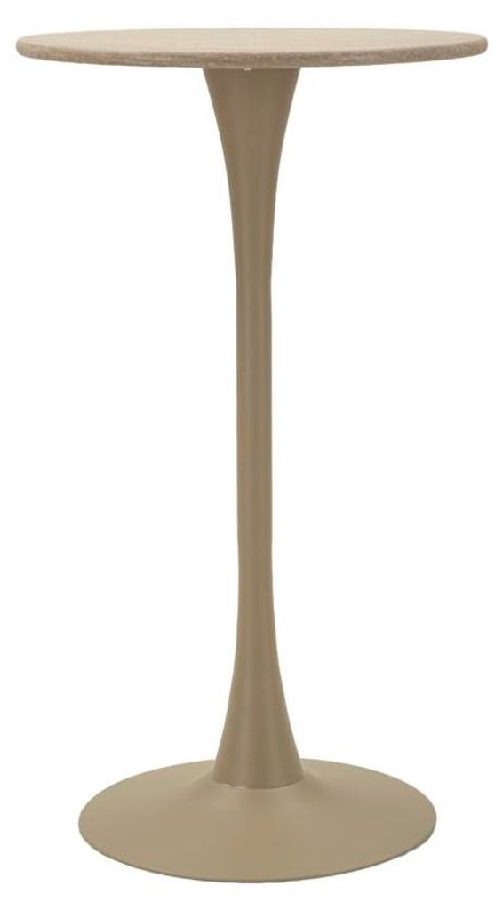 Table De Bar Alaska Cream, Diamètre 60 Cm Et Hauteur 106 Image du produit 