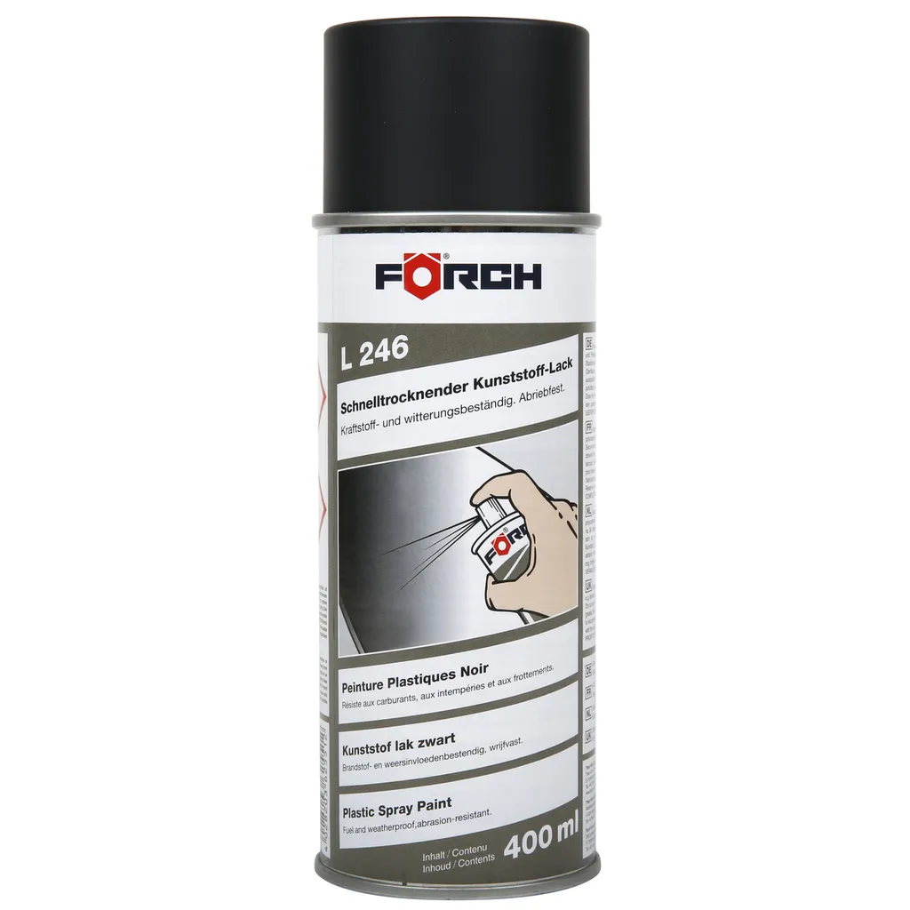 Réparer plastiques blanchis et rayés avec la laque FÖRCH L246 noir