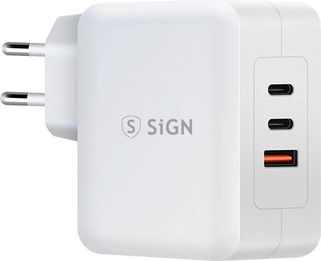Bloc d'alimentation secteur 100W GaN triple port USB-C pour Laptop