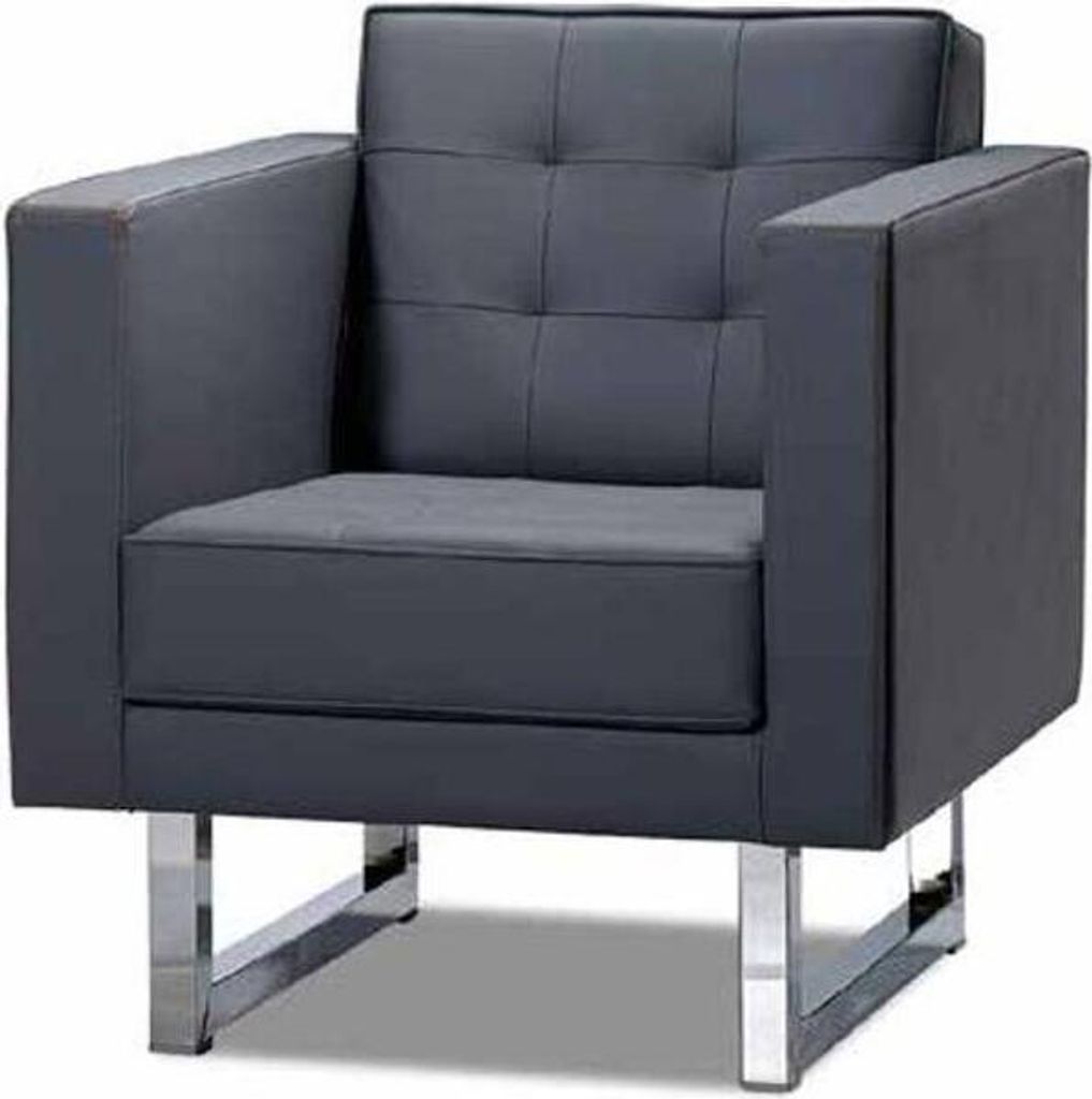 Wohnzimmer Moderne Sessel 1 Sitzer Design Elegantes Möbel Grau Luxus