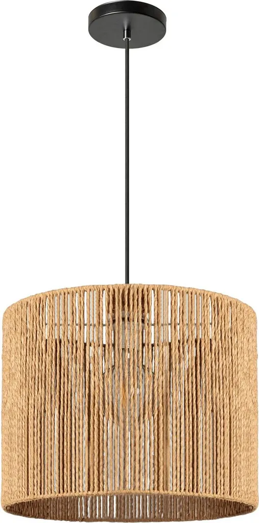 Lustre Suspension Boho 25cm Marron - Éclairage de Plafond Toolight