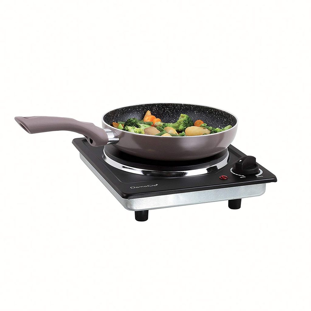 LIVOO elektrische Kochplatte Kochfeld 18,5 cm 1500 Watt Camping DOC167N schwarz