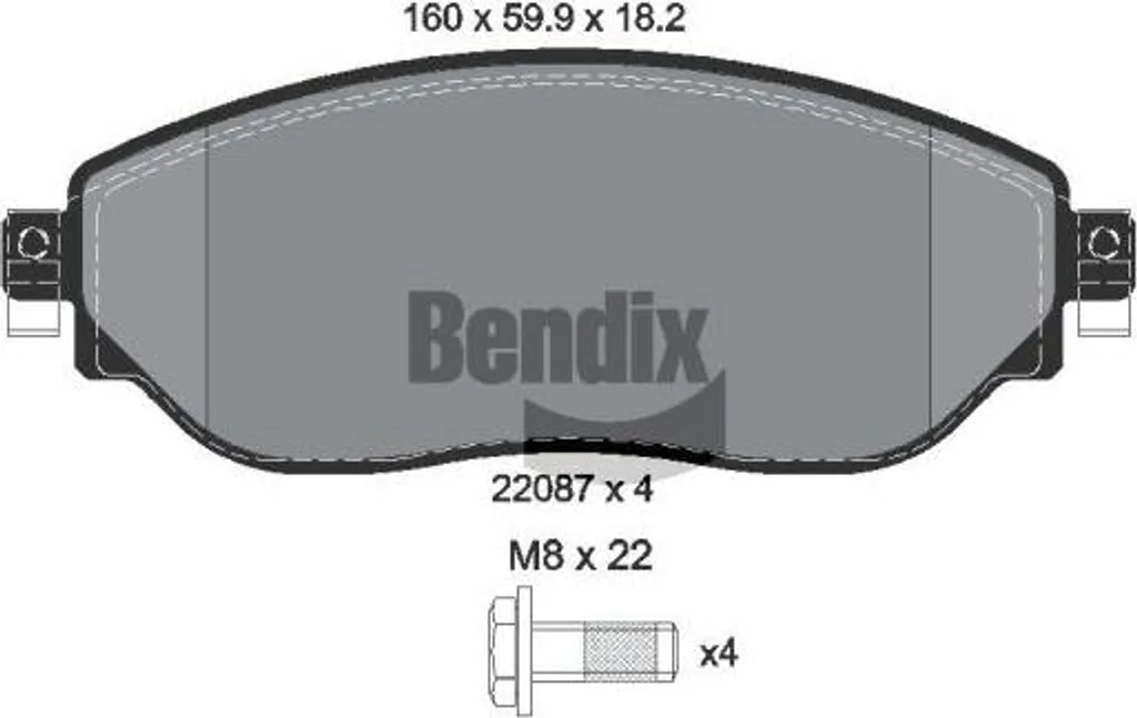 BENDIX BPD1046 - Plaquettes frein disques haute performance pour Trafic