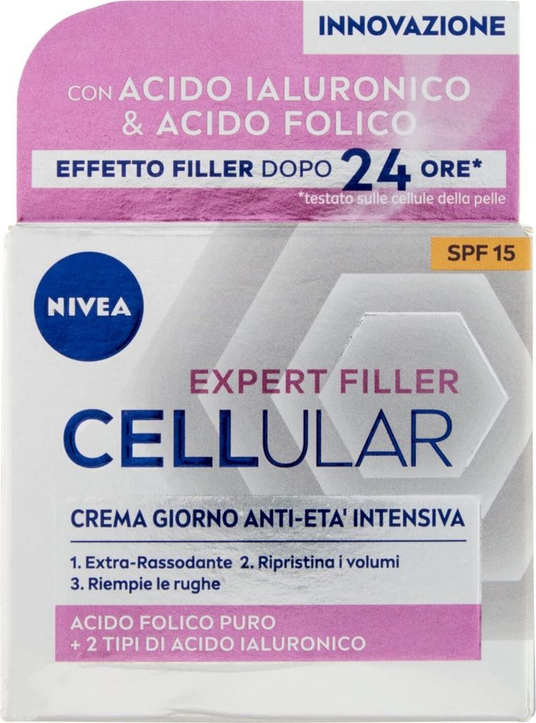 Nivea Day Cream With Hyaluron And Cell Filler Spf15 50 Ml