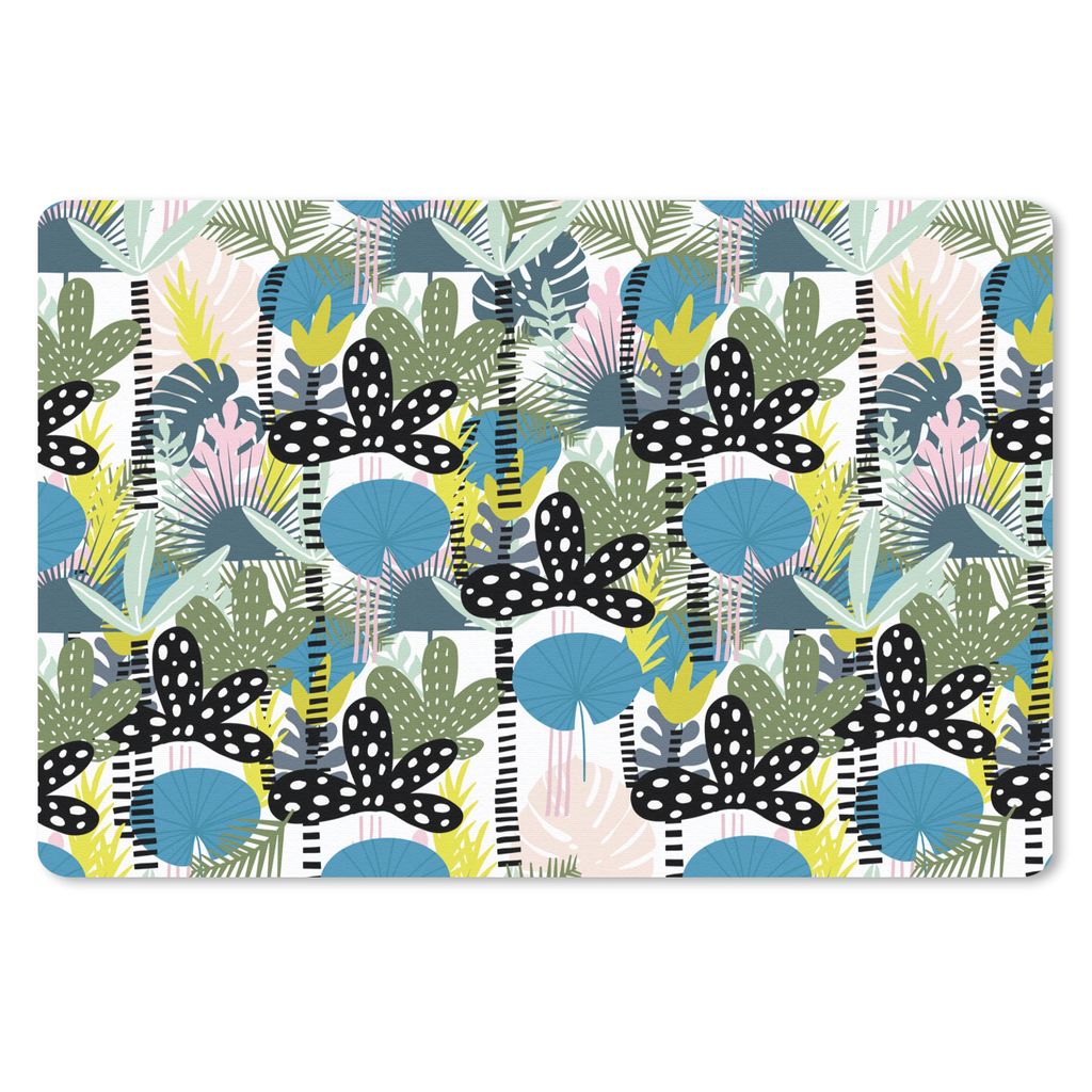 MuchoWow Mauspad Mousepad Blätter - Dschungel - Muster 27x18 cm - Mousepads - Maus Mat - Pad - Mausunterlage - Büroartikel - Desk Matten