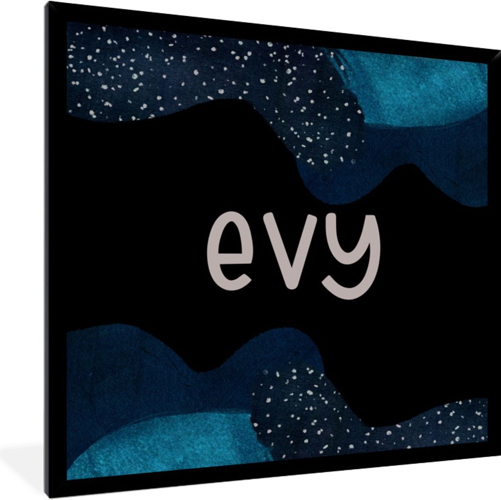 MuchoWow Gerahmtes Poster Evy - Pastell - Mädchen 40x40 cm - Poster mit Schwarzem Bilderrahmen Wandposter Rahmen Foto Bilder - Mit Rahmen - Wand...