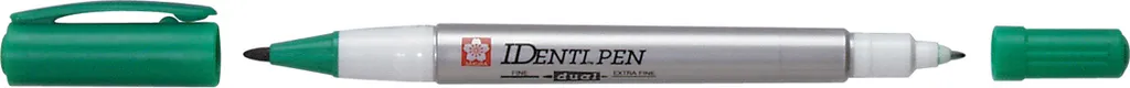 Marqueur Permanent Vert Double Pointe SAKURA Identi Pen XYKT29 Multi-usage