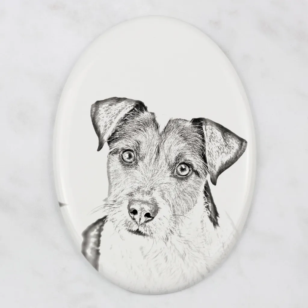Memoriale Parson Russell Terrier Art-Dog | Targa Ovale Design - 3