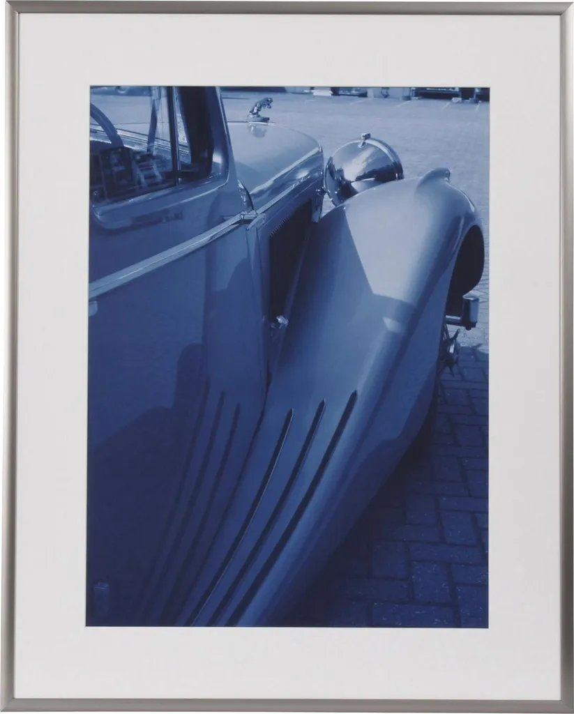 Cadre aluminium Henzo Portofino 40x50 cm avec profil semi-circulaire acier