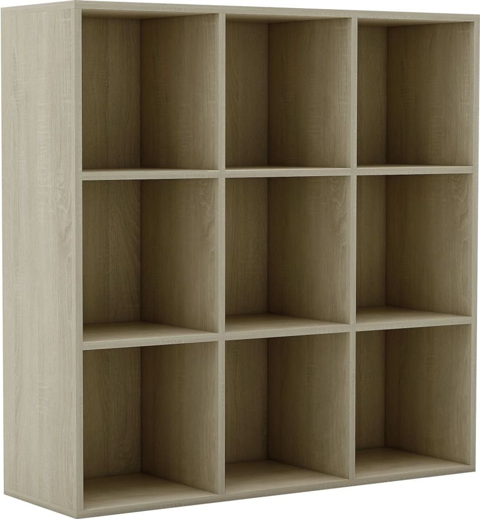 vidaXL Bibliothèque Chêne Sonoma 98 x 30 x 98 cm Panneau de Image du produit 