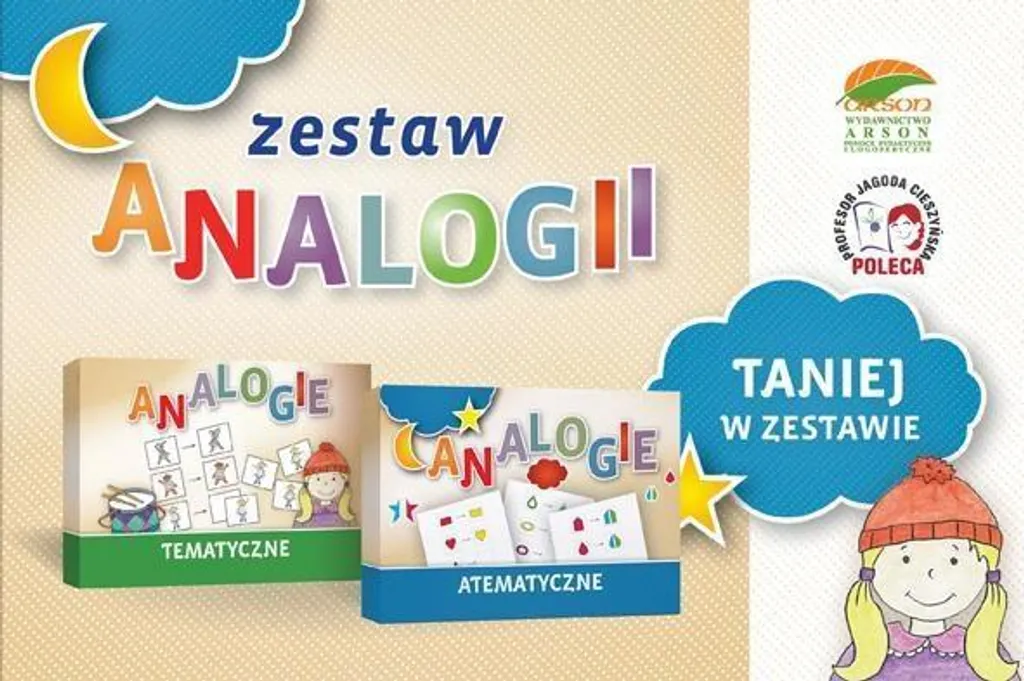 Zestaw Analogii Coffret de Cartes Illustrées pour Raisonnement Visuel