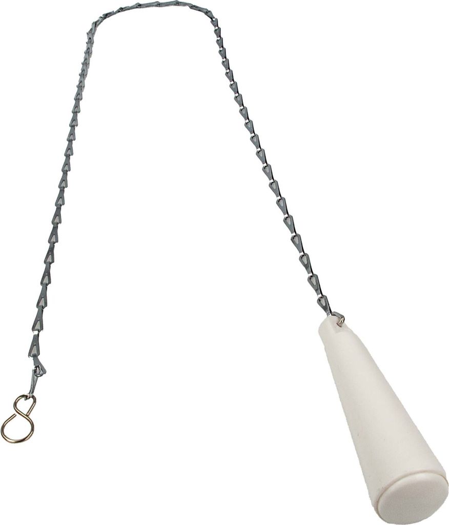 tecuro Klosettzug mit Patentkette 94 cm, Kunststoffgriff in Produktbild 