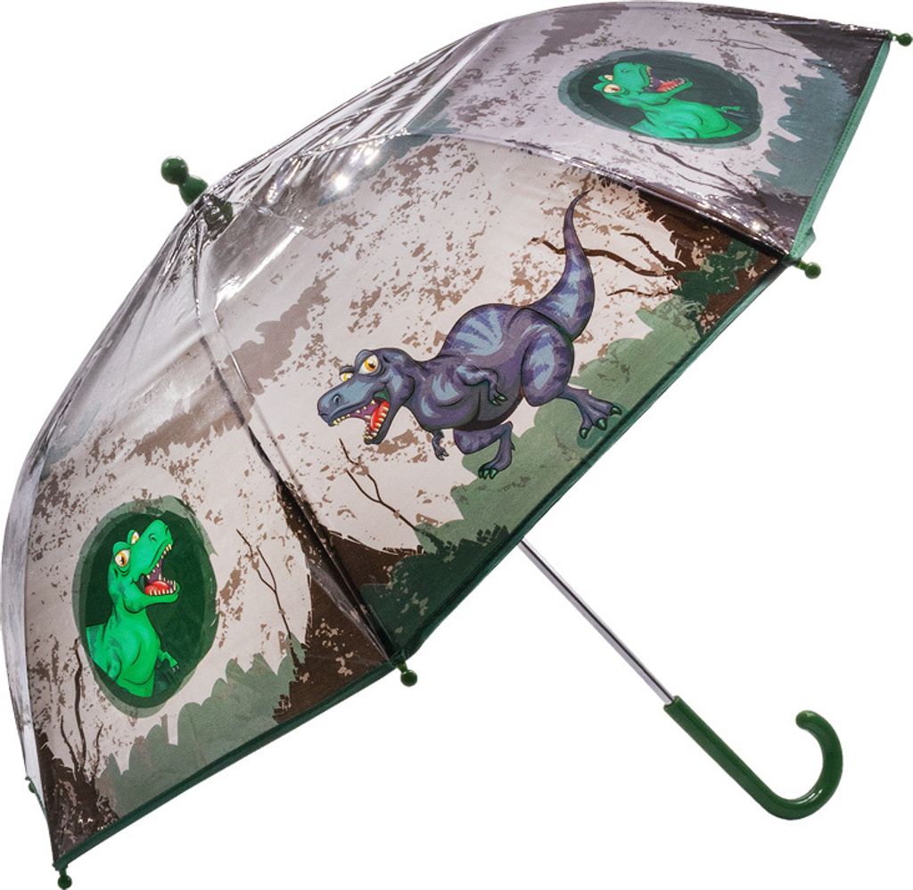 Kinder-Regenschirm transparent Dino - bb-Klostermann 53135