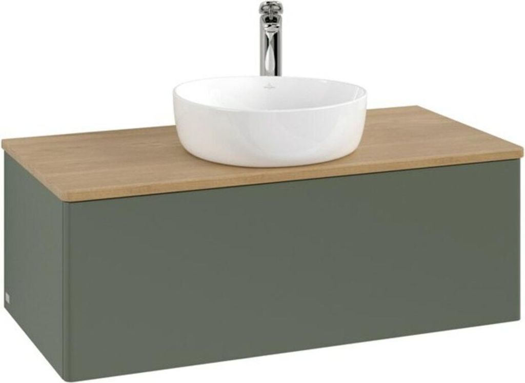 V&B Waschtischunterschrank ohne Frontstruktur Antao 100x36x50cm, HL, WBP hon. Oa, le g. m La