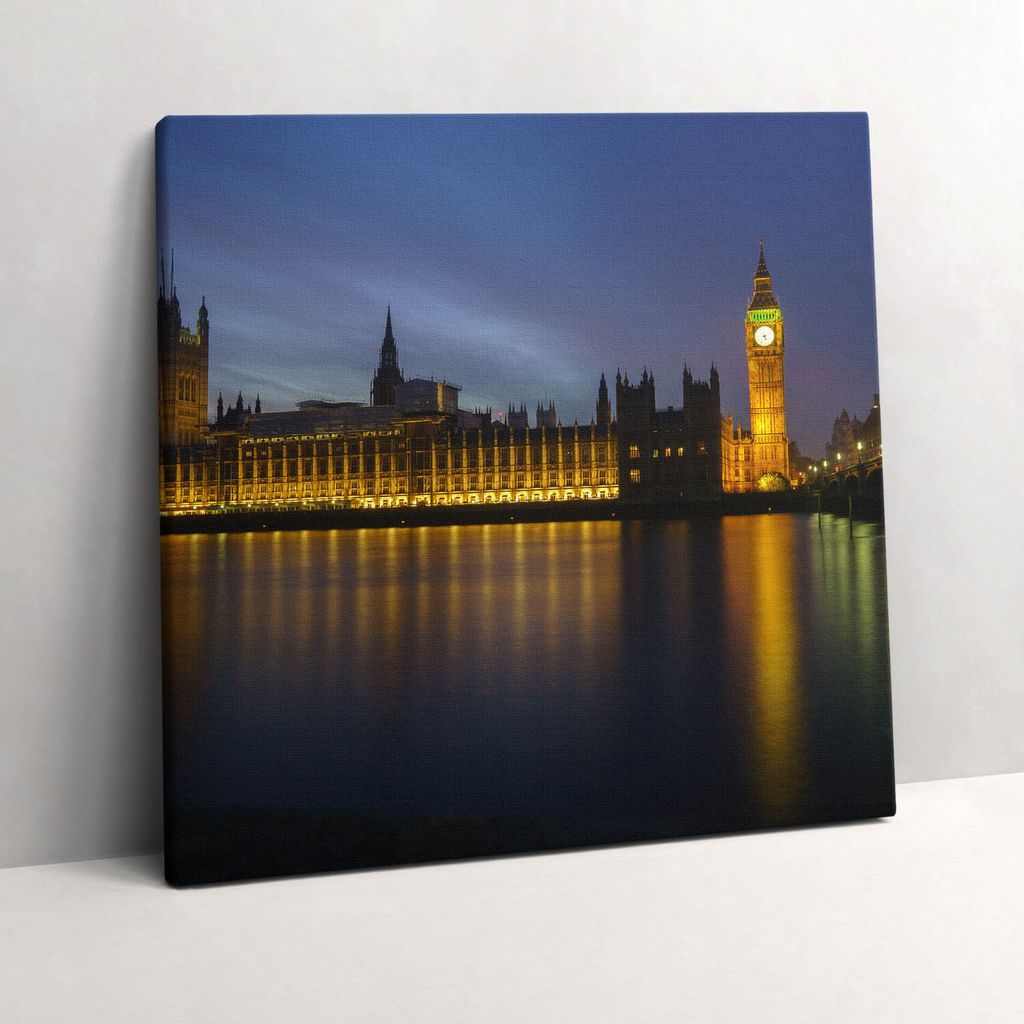 Winchester Palace London – Leinwandbild Wandbild – 60x60 cm – Leinwandbilder – Wandbilder – Schlafzimmer – Flur