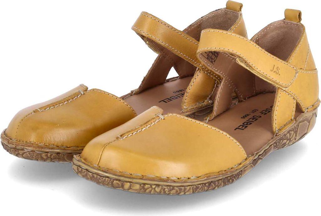 Josef Seibel Damen Sandalen ROSALIE 42 Gelb Glattleder Größe: 37