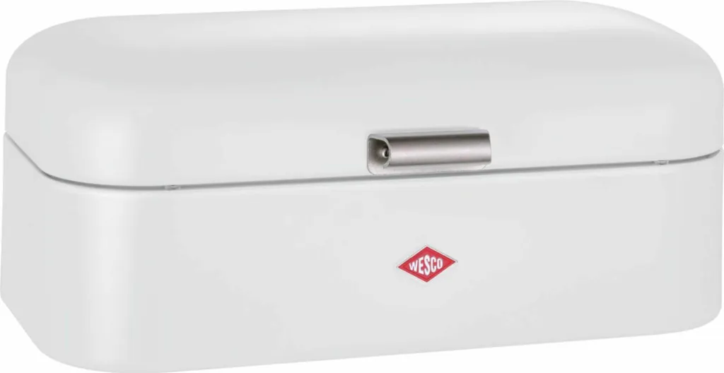 Wesco Grandy 8036122 Portapane Grande Bianco - Ideale per Famiglie