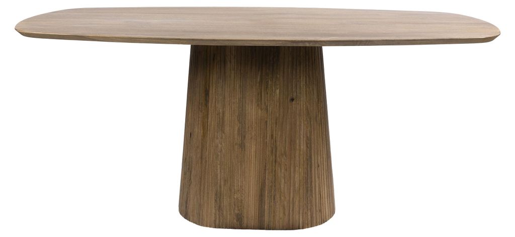 Villa Möbel Esstisch Wave dänisch oval aus Mangoholz 180 x Produktbild 