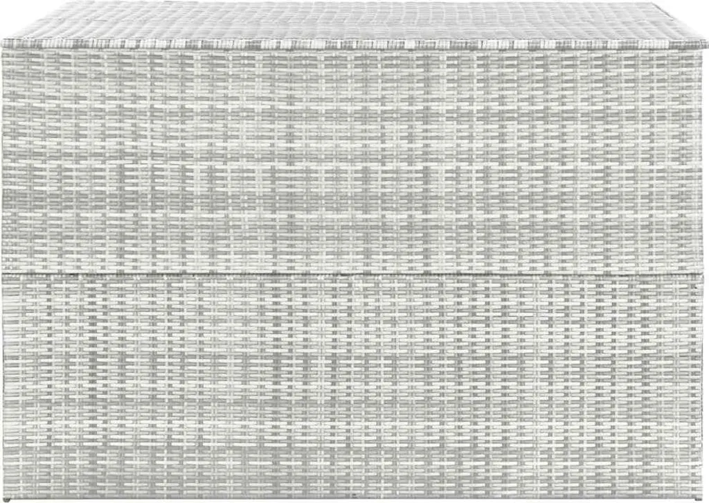 Rangement extérieur vidaXL 150x100x100cm rotin gris pour coussins