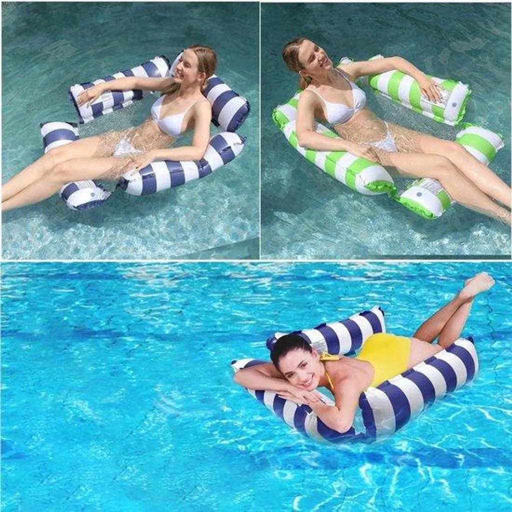 Matelas gonflable 4-en-1 multifonction pour piscine et jeux aquatiques