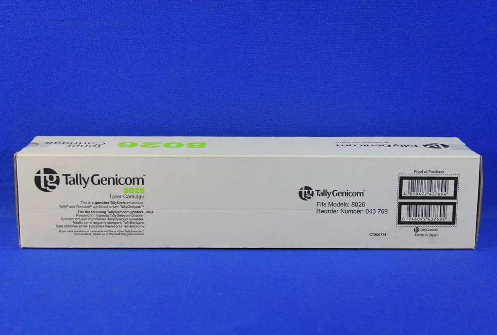 Toner Noir 43769 Tally Genicom 9000s Haute Densité pour Bureautique