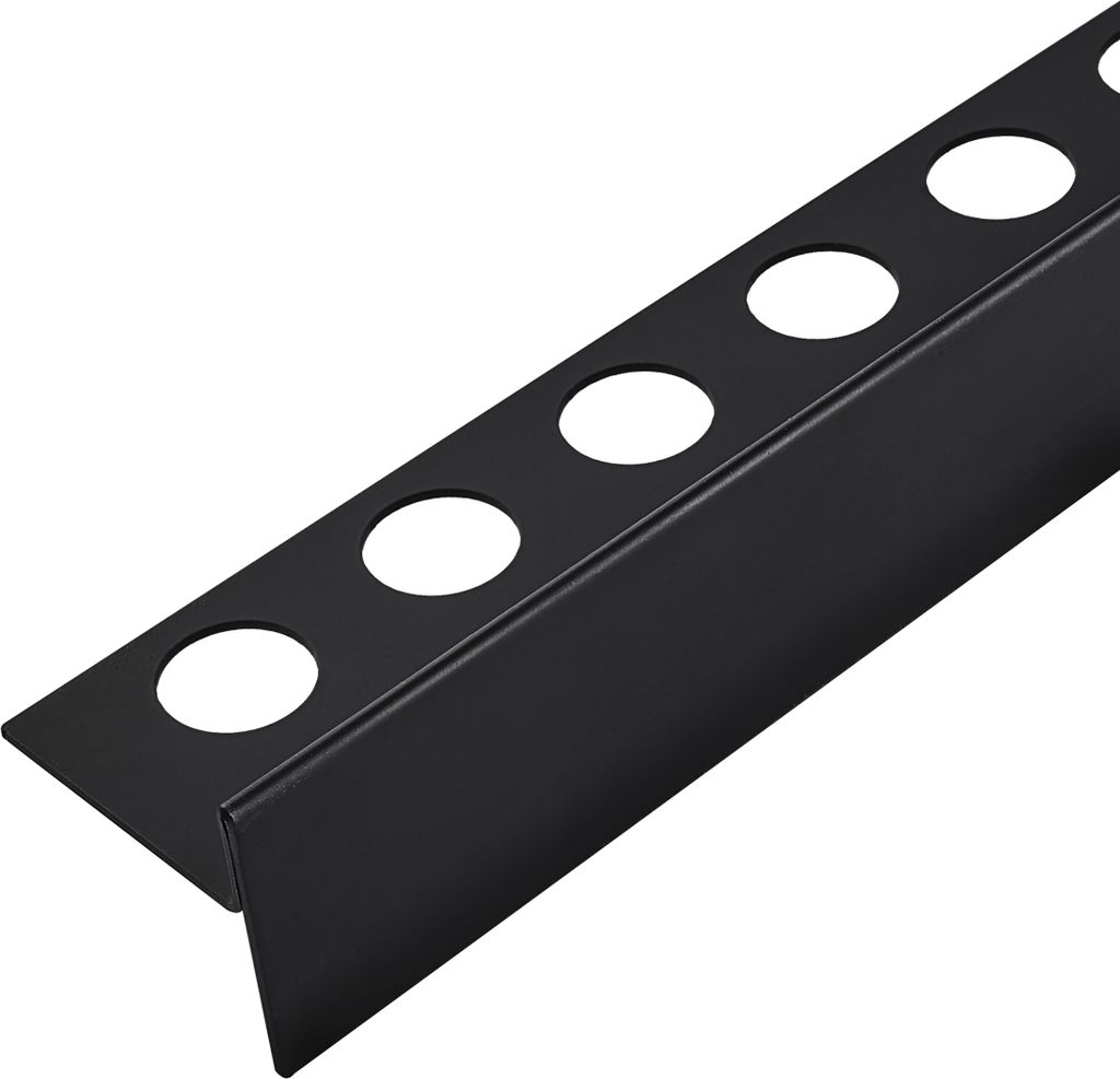 Balneo Gefälleprofil FLOOR STRIPS Edelstahl AISI 305 Rechts 120 cm Schwarz