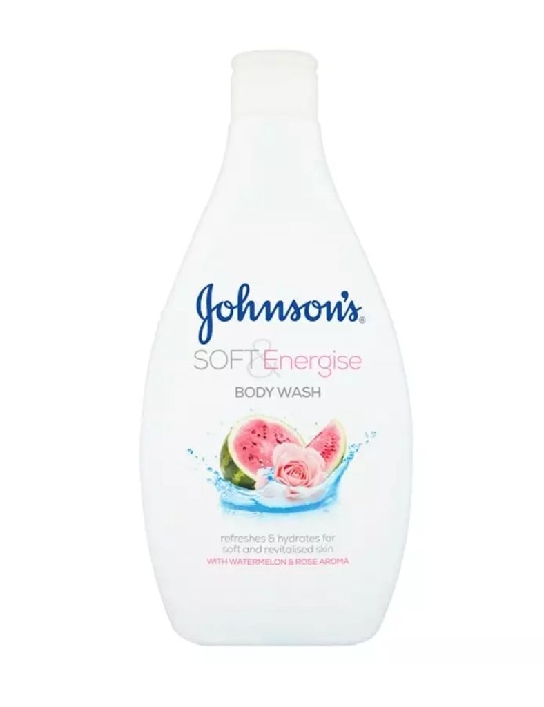 Johnson's Weich & Beleben, Duschgel, Wassermelone & Rose, 400 ml