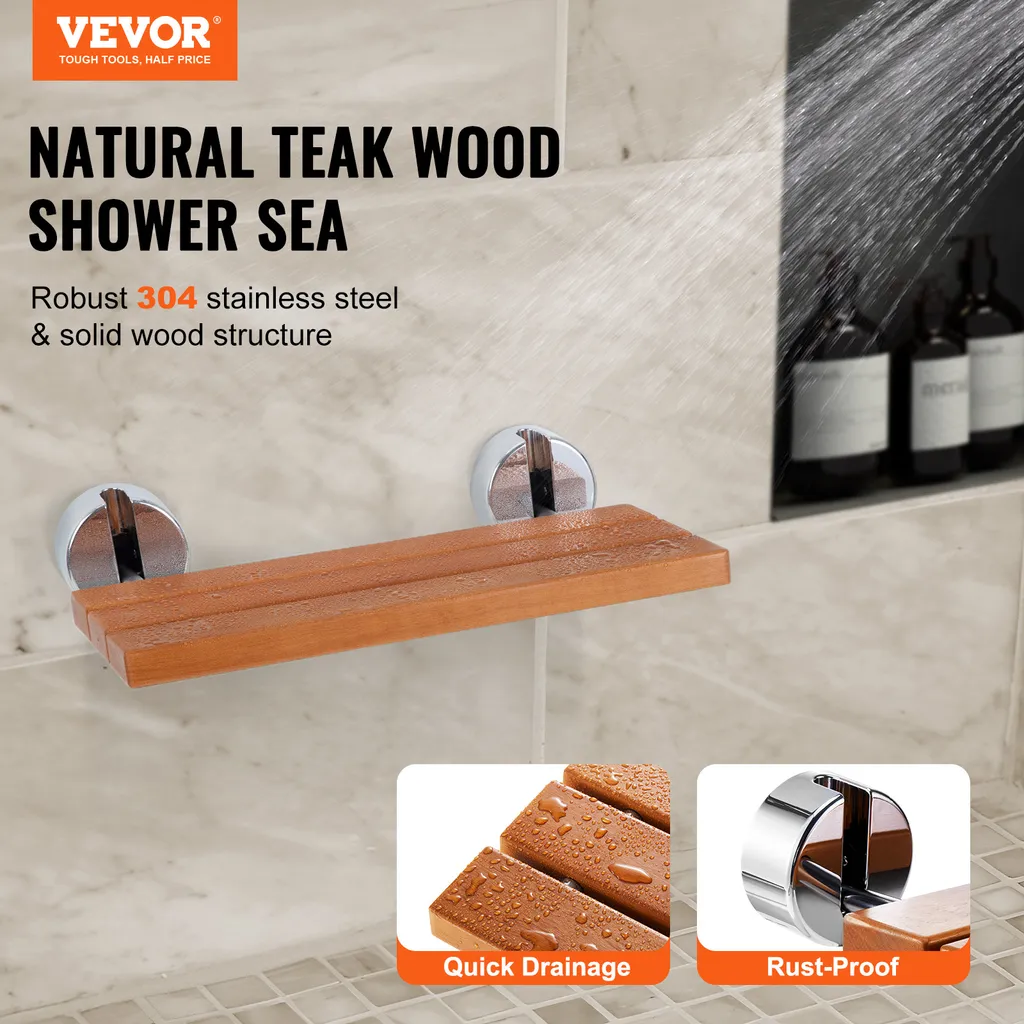 Siège de douche rabattable peu encombrant pour petite salle de bain - 2