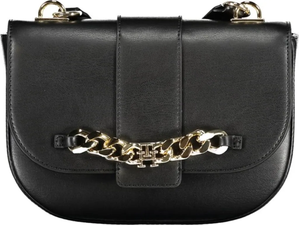 Sac Cabas Tommy Hilfiger AW0AW15604 en Simili Cuir Noir Texturé