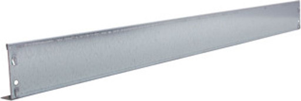 Schüttgutleiste für Schulte Fachbodenregale mit Stecksystem für MULTIplus85/150 | HxB 9x100cm | Verzinkt