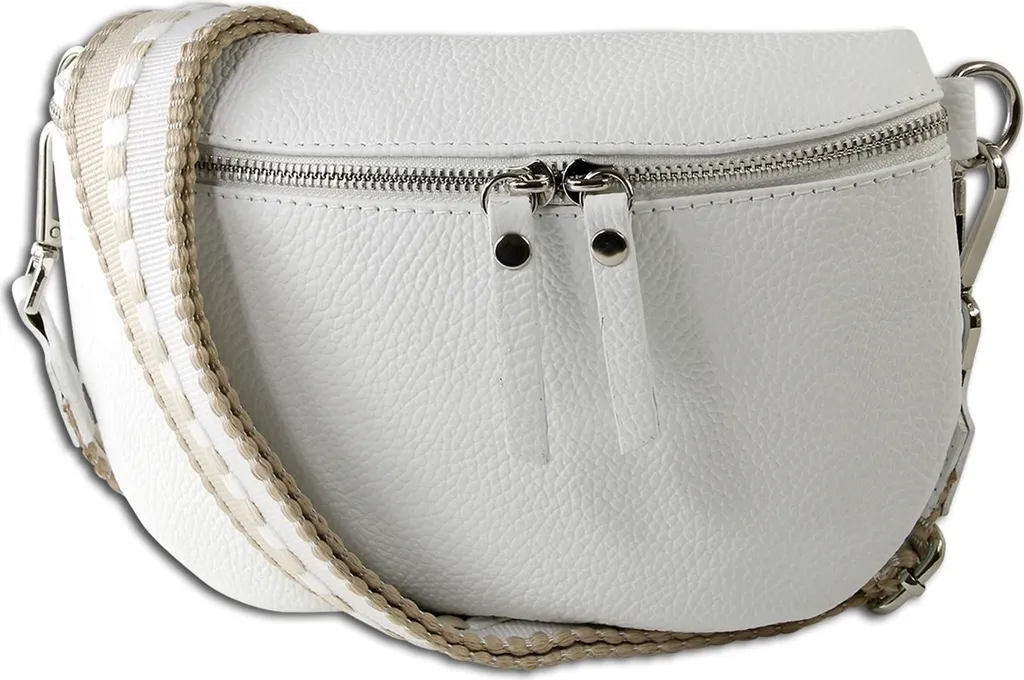 Borsa Toscanto Crossbody Viola OTT807BW: Pelle Italiana Multicolor Glamour