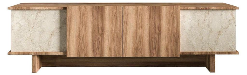 TV-Möbel aus Holz "Diana" 180 x 33 x 50 cm - Travertin