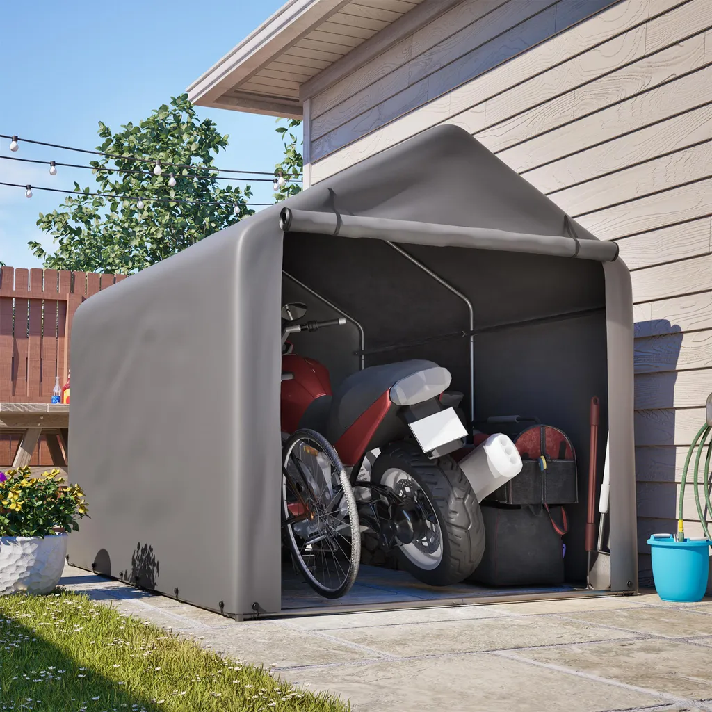 Garage à vélos extérieur résistant aux intempéries avec porte zippée - 14