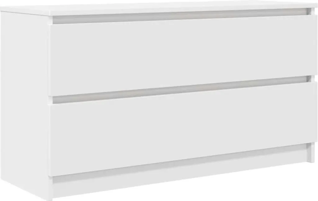 Mobile TV Bianco Legno 100x35x54 cm: Soluzione Salvaspazio per Casa