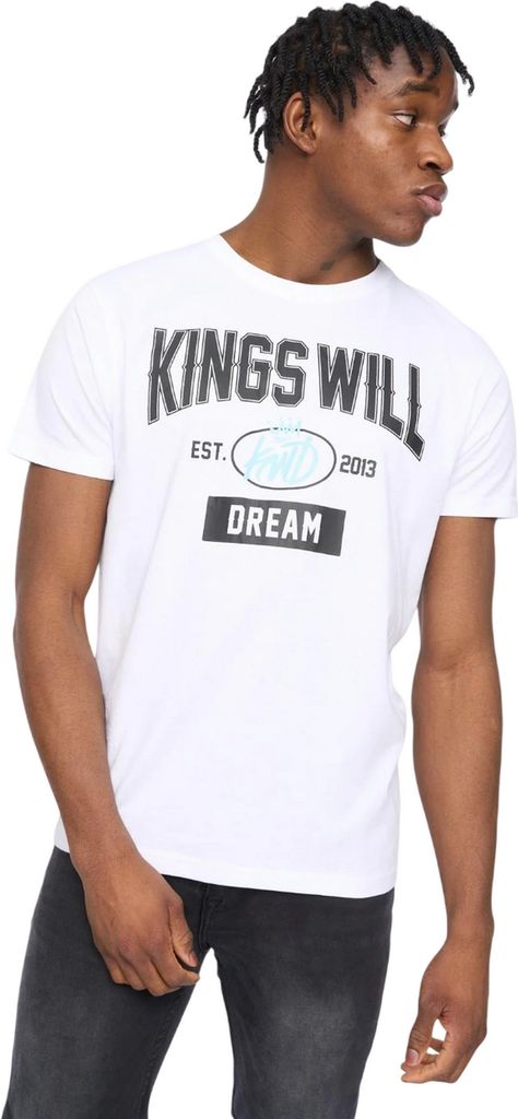 Kings Will Dream - "Knockout" T-Shirt für Herren BG2023 (M) (Weiß)