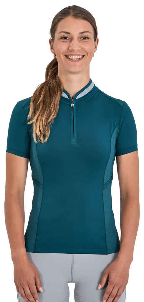 T-shirt stretch équitation BUSSE Lia Tech vert sarcelle S