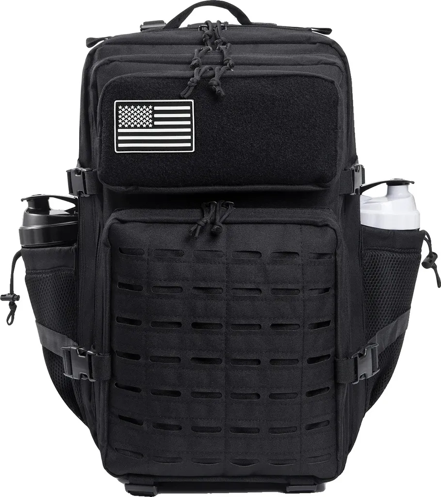Sac à dos militaire de randonnée 45L noir idéal pour le trekking