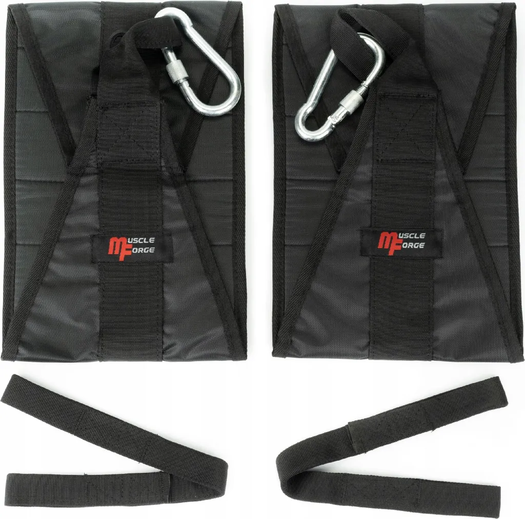 Ceinture de musculation abdominale : lot de 2 sangles de fitness pro